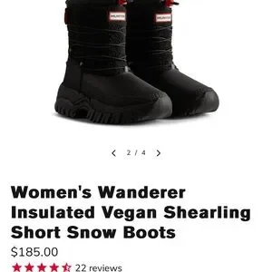 HUNTER ★(w) Wanderer Shearling Insulated Short  Boot 61KHK2KIcmL.jpg